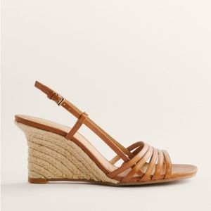 Reformation Ava Wedge Espadrille Sandals Casual Nutmeg 8
